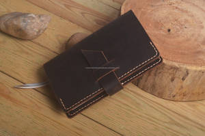Étui de protection pliable en cuir véritable de luxe style vintage pour carnet, rechargeable, avec support d'écriture et organisateur - Product Image 6