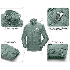 Custom Made Design Your Own Front Logo Men Puffer <b>Jacket</b> High Quality Quick Dry Breathable <b>Lightweight</b> <b>Casual</b> Winter <b>Jacket</b> - Product Image 6
