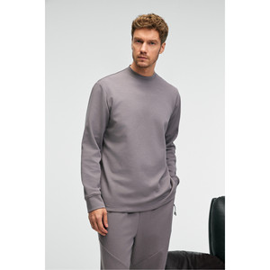 Sweat-shirt à col rond pour homme GRIMELANGE EDMUND avec ourlet imprimé et fermeture élastique - Product Image 6