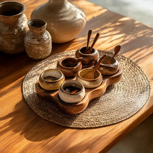 Boîte à épices en bois portable avec un design compact permettant un transport facile pour la cuisine en plein air, les voyages ou les pique-niques - Product Image 5