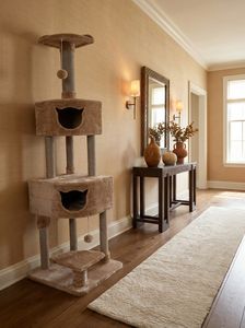 Luxury Modern Multi-Level Cat Tree Tower Premium Jute <b>Scratching</b> <b>Post</b> for All Cats - Product Image 3