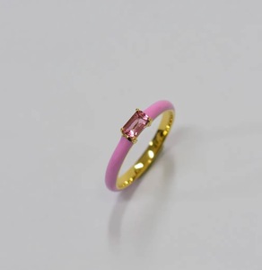 S925 14K <b>Gold</b> Plated Rhodium Plated Minimal Natural Pink <b>Opal</b> Trendy <b>Ring</b> for Retail Custom Design OEM ODM Party Bella - Product Image 1