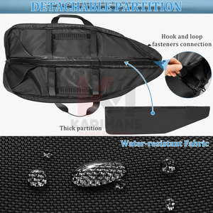 Funda Táctica Doble para Pistola, Bolsa de Caza Larga, Resistente, Transpirable, de Tela Resistente al Agua, Personalizable, con Múltiples Compartimentos para Cargadores - Product Image 5