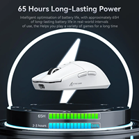 Souris de jeu optique sans fil programmable Attack Shark X6 49G 2.4G USB filaire 26000 DPI pour ordinateur portable et PC