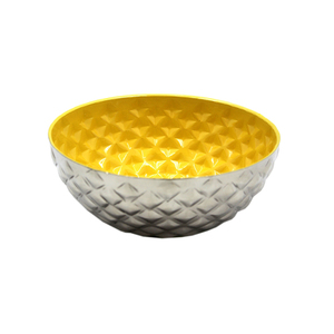 Cuenco de forma redonda de hierro para cocina y mesa de diseño moderno, cuenco para servir de Color melocotón y cuencos decorativos hechos a mano a granel - Product Image 3