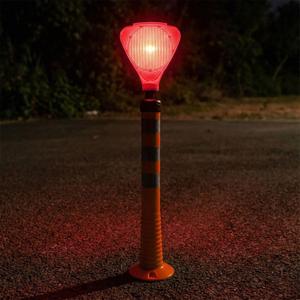 Feux de signalisation routière triangulaires solaires rouges clignotants (ABS/PC) - Product Image 2