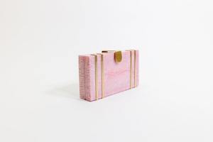 Womens Resin <b>Box</b> Clutch | Luxury Party, <b>Bridal</b> & Cocktail Purse - Product Image 2