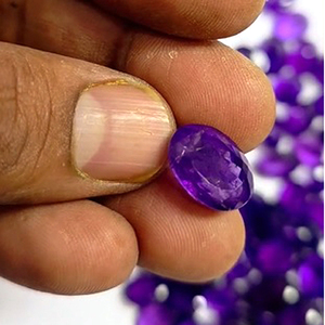 64ชิ้นอเมทิสต์สีม่วงธรรมชาติ12มม. ถึง16มม. พลอยรูปไข่600 CTS ชุด iroc ขายคุณภาพสูง katela อัญมณีหลวมตัด $เรา168 - Product Image 4
