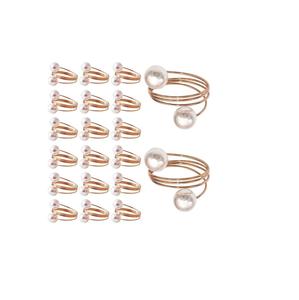 Servilletero de decoraciones de banquete de boda de gama alta de latón y aluminio de alta calidad, venta completa y servilletero redondo rosa - Product Image 3