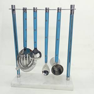 Juego de herramientas de barra de acero inoxidable con logotipo, fabricación superior de la India de la mejor calidad sostenible para uso en hoteles y restaurantes - Product Image 1