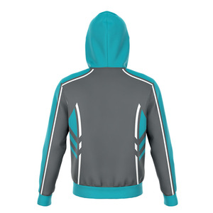 เสื้อฮู้ดเบสบอลแบบซับลิเมชั่นสำหรับผู้หญิง สวมใส่สบายในฤดูหนาว ผลิตจากโพลีเอสเตอร์ 100% พร้อมปกมีฮู้ด พิมพ์ลายแบบซับลิเมชั่น - Product Image 6