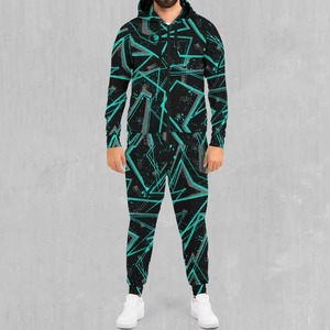Ensemble de survêtement de sport personnalisé pour homme, sublimation, entraînement sportif, manches longues, léger, deux pièces, pour la course à pied, la salle de sport, le fitness, les activités de plein air - Product Image 2