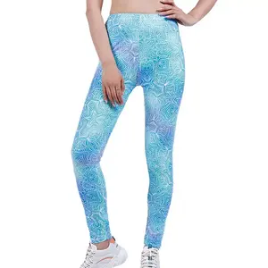 Haute qualité femmes Gym entraînement Fitness Legging respirant vêtements de sport élégant dames Yoga pantalon taille élastique Yoga Leggings - Product Image 4