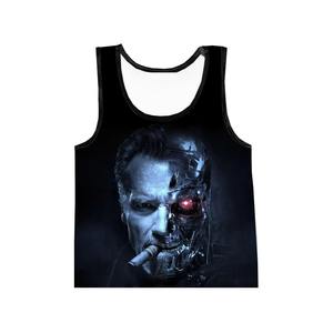 Nuevo 100% algodón verano gimnasio camisetas de alta calidad 3D impreso personalizado camiseta sin mangas Premium elegante transpirable hombres camiseta sin mangas - Product Image 1
