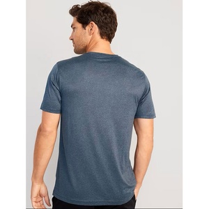 Camiseta de Cuello Redondo para Hombre, Manga Corta, 100% Algodón, Secado Rápido, Combinación de Colores Personalizada, Múltiples Tallas, Estilo Casual Regular - Product Image 3