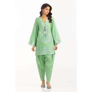 Conjunto de crepé para primavera/verano con cuello cuadrado, tallas XS-XL para damas - Product Image 2