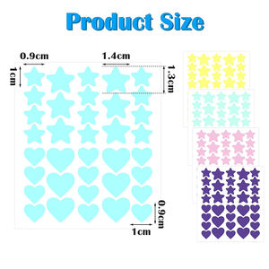 カラフルな星型ハイドロコロイドニキビパッチ、キュートなニキビシール、カスタムコラーゲンハーブ成分配合のフェイシャルニキビパッチ - Product Image 6