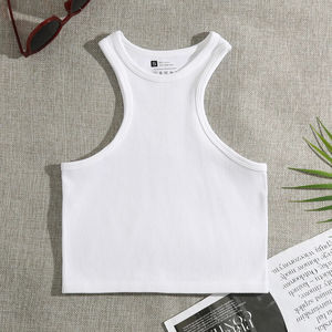 High Quality Women'S <b>Clothing</b> Solid Color Nylon Thread Vest Sports Quick-<b>Drying</b> Seamless Yoga Top Womens Tank Top - Product Image 5