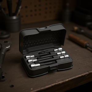 Usag 6-Piece Assortment with <b>Socket</b> Bits for XZN <b>Screws</b> ABS Case - Product Image 3