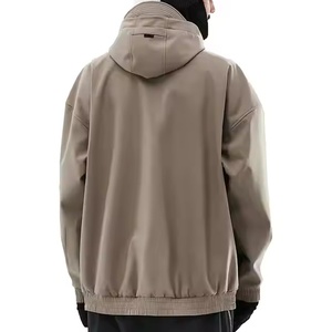 Vestes de ski softshell à la mode pour hommes avec doublure en polaire pull à capuche imperméable et coupe-vent pour le snowboard accessoire d'hiver - Product Image 3