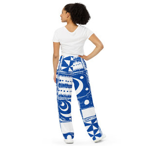 Pantaloni a gamba larga Unisex Abebe con pantaloni da donna con stampa All Over - Product Image 2