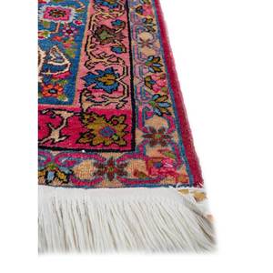 Alfombra de Lana Anudada a Mano Aalam, Diseño de Medallón Rojo Naranja, Kilim Rectangular de 9x12, Abstracta, Hecha a Mano para Adolescentes, para Entrada o Pasillo - Product Image 4