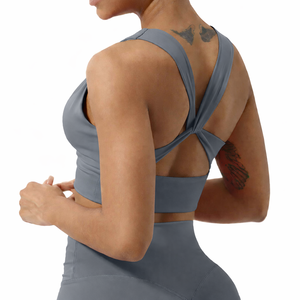 New Women Sports <b>Bra</b> Solid Color Wholesale Super High Quality Fabric Plain Sale up Custom for Sports <b>Bra</b> - Product Image 1