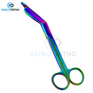 KAHLU Ciseaux orthopédiques à bandage chirurgical en acier inoxydable Multicolore Bonne vente Source d'alimentation manuelle Prix compétitif - Product Image 3