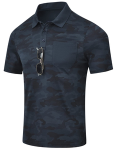 custom men's polo shirt Fashion for Polo Shirt Casual Short Sleeve Logo Print 100% Polyester Moisture <b>Wicking</b> Regular Fit Tops - Product Image 2