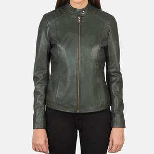Veste en cuir pour femme à séchage rapide de meilleure qualité pour l'automne et l'hiver Traitement tricoté respirant - Product Image 1