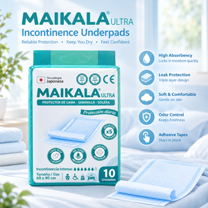 Maikala Premium Disposable Underpads Waterproof <b>Bed</b> Protector 60x90cm Super Absorbent Leak Proof Draw Sheet - Product Image 3