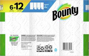 Toallas de Papel Bounty Select-A-Size, Blancas, Rollos Grandes, 6 Paquetes de 74 Hojas por Rollo, 6 Unidades (Paquete de 1) - Product Image 3