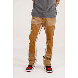 Denim évasé B243-Brun - Product Image 3