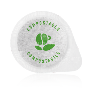 150 dosettes de café Lollo ESE compostables en papier, 44 mm, mélange noir - 0,10/dosette - Product Image 3