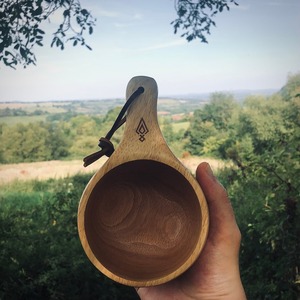 Mug à thé Kuksa en bois élégant pour la collection de cuisine, mug en bois Kuksa adapté aux voyages en plein air, pour la randonnée à prix avantageux - Product Image 1