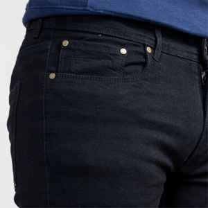 กางเกงยีนส์ผ้ายืดเข้ารูปสีดำสำหรับผู้ชายกางเกงยีนส์ขาเรียวใส่สบายผ้าคอตตอนผสมมีสไตล์เสื้อผ้าแฟชั่นสำหรับใส่ในชีวิตประจำวัน - Product Image 3