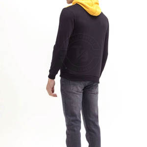 Sweatshirts à capuche grande taille pour hommes 100% coton de haute qualité, respirants et écologiques, à séchage rapide, teints en couleur unie pour l'hiver - Product Image 4