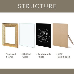 Meilleure vente cadre photo moderne et minimaliste en métal décor à la maison chic cadeau de mariage élégant avec bois argent fer matériaux - Product Image 3