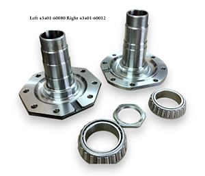 Broche d'essieu avant en acier de haute qualité gauche (43401-60080) droite (43401-60012) pour Land Cruiser 2008-2011 - Product Image 2