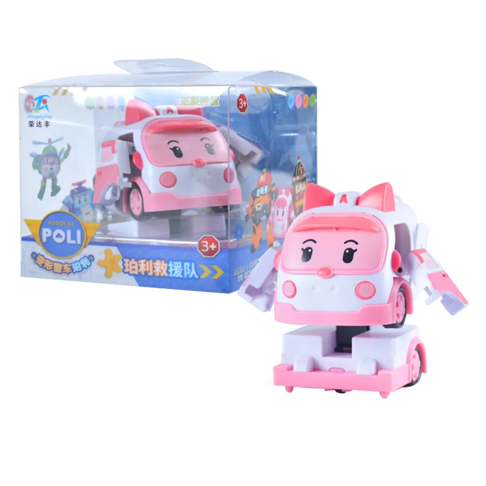 Robocar Cartoons Anime Action Figures Poli Transformation Car Toys for Kids Birthday Gifts
