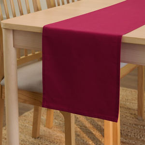 Fabricant indien, chemins de table de mariage personnalisés en coton 100% pur, brodés avec logo - Product Image 1