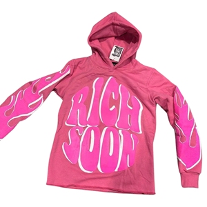 Sweat à capuche imprimé flamme de couleur différente audacieuse pour hommes pull Streetwear surdimensionné sur mesure avec des graphiques de feu solides Style urbain - Product Image 3