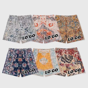 Pantalones Cortos Deportivos Casuales de Poliéster con Logotipo Personalizado al por Mayor, de 5 Pulgadas de Largo, Transpirables, de Malla, para Baloncesto, para Hombre, Estilo Urbano de Verano - Product Image 1