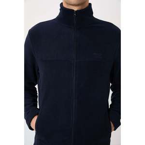 Sweat-shirt en polaire bleu marine coupe standard pour homme Air Jones - Pull chaud en polyester pour un usage décontracté et la superposition - Product Image 5