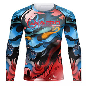 เสื้อแรชการ์ดแบบเต็มตัวสำหรับทั้งชายและหญิงผ้าไนลอนซับลิเมตสำหรับผู้ใหญ่โลโก้ตามสั่ง - Product Image 3