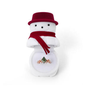 Boîte à bijoux de Noël Jeulia pour bagues - 3 styles élégants en papier, PC, bois et satin - Product Image 6