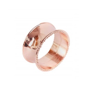 Meilleure qualité fait à la main en aluminium argent rond doublure nickel plaqué en vrac porte-anneau de serviette utilisation pour Restaurant - Product Image 4