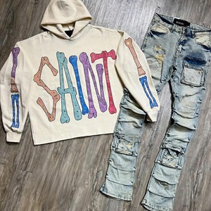 Fabricant de vêtements pour hommes sur mesure, impression de sweats à capuche, sweat-shirts, pull lourd, streetwear, sweat à capuche de haute qualité pour hommes - Product Image 2