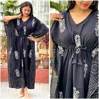 Caftan imprimé en coton teint et cravate sur mesure fabriqué à partir de tissus 100% coton idéal pour les magasins de vêtements pour la revente