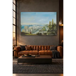 Impression sur toile du palais de Ciragan sur le Bosphore de Fida Carlo Bossoli - Product Image 2